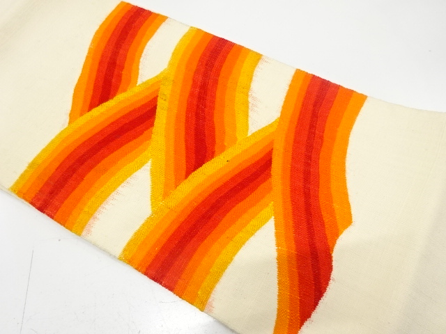 JAPANESE KIMONO / ANTIQUE NAGOYA OBI / SILK / TSUMUGI / WOVEN MOUNTAINS